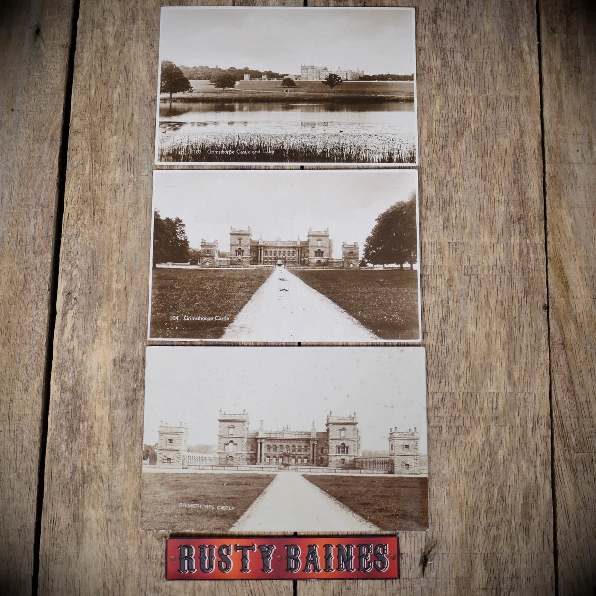 Postcard, Grimsthorpe Castle Bundle, Bourne, Lincs, Real Photo