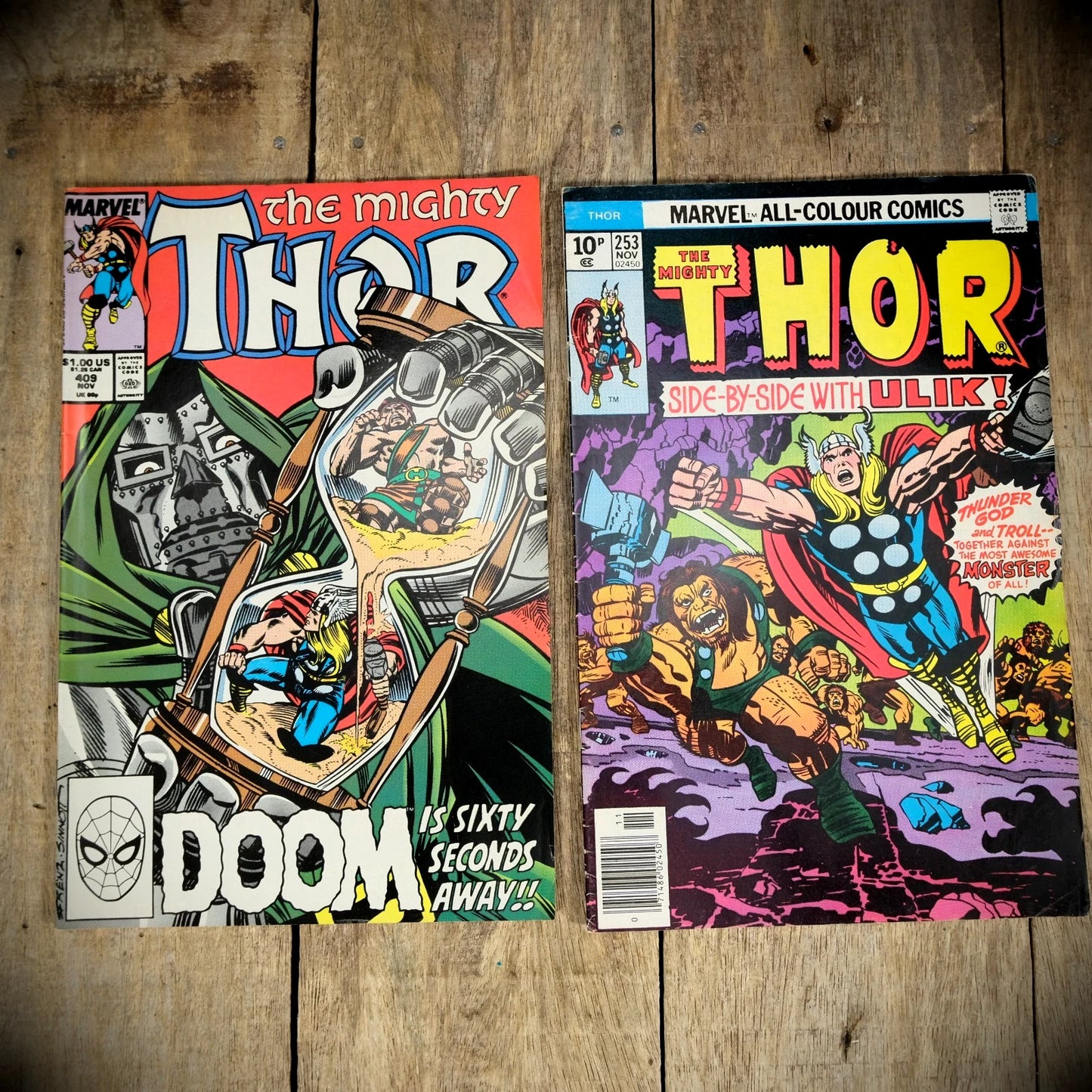Comic Bundle, Marvel, The Mighty Thor 253-409-455