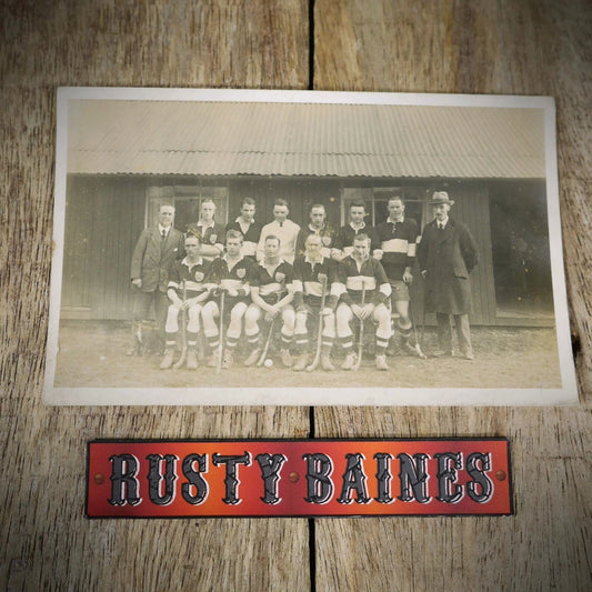 Postcard, Hockey Interest, MSC? Unidentified Amateur Team, Real Photo
