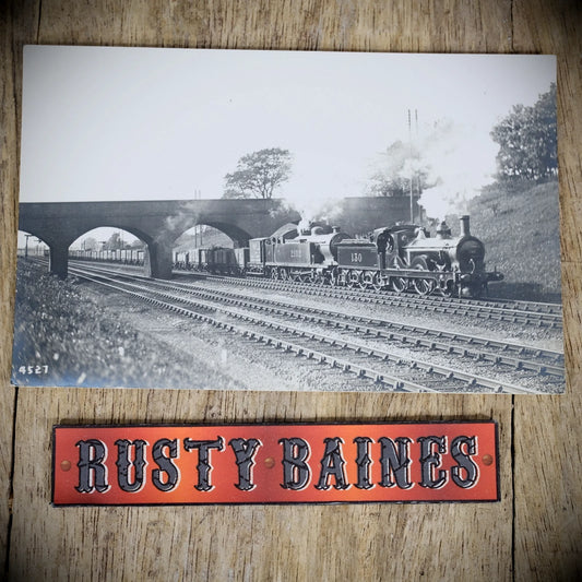 Postcard, F Moore, Railway Real Photo, Engine 2102, Elstree?