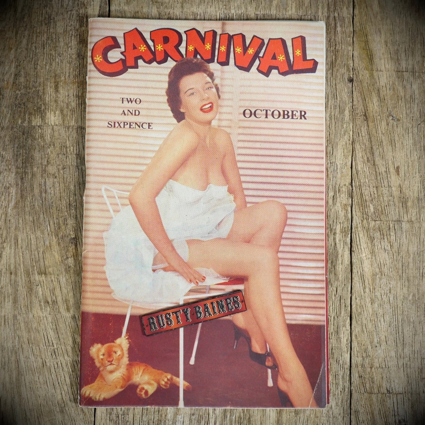 Carnival October 1956 Pocket Pin-Up Glamour Photography Magazine, Lingerie