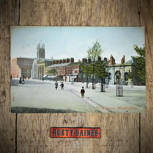 Postcard, Macclesfield, Park Green, 1908, Printed