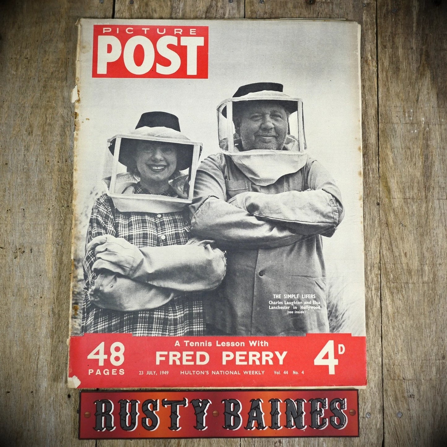 Picture Post 23 July 1949 Kurt Hutton, Carl Sutton-Fred Perry, Bert Hardy-Circus