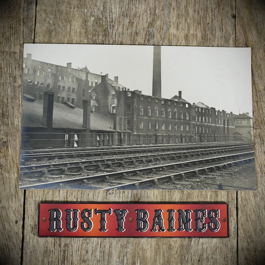 Postcard, Sheffield Fire 1921, Skelton Works Heeley, Sheaf Bank