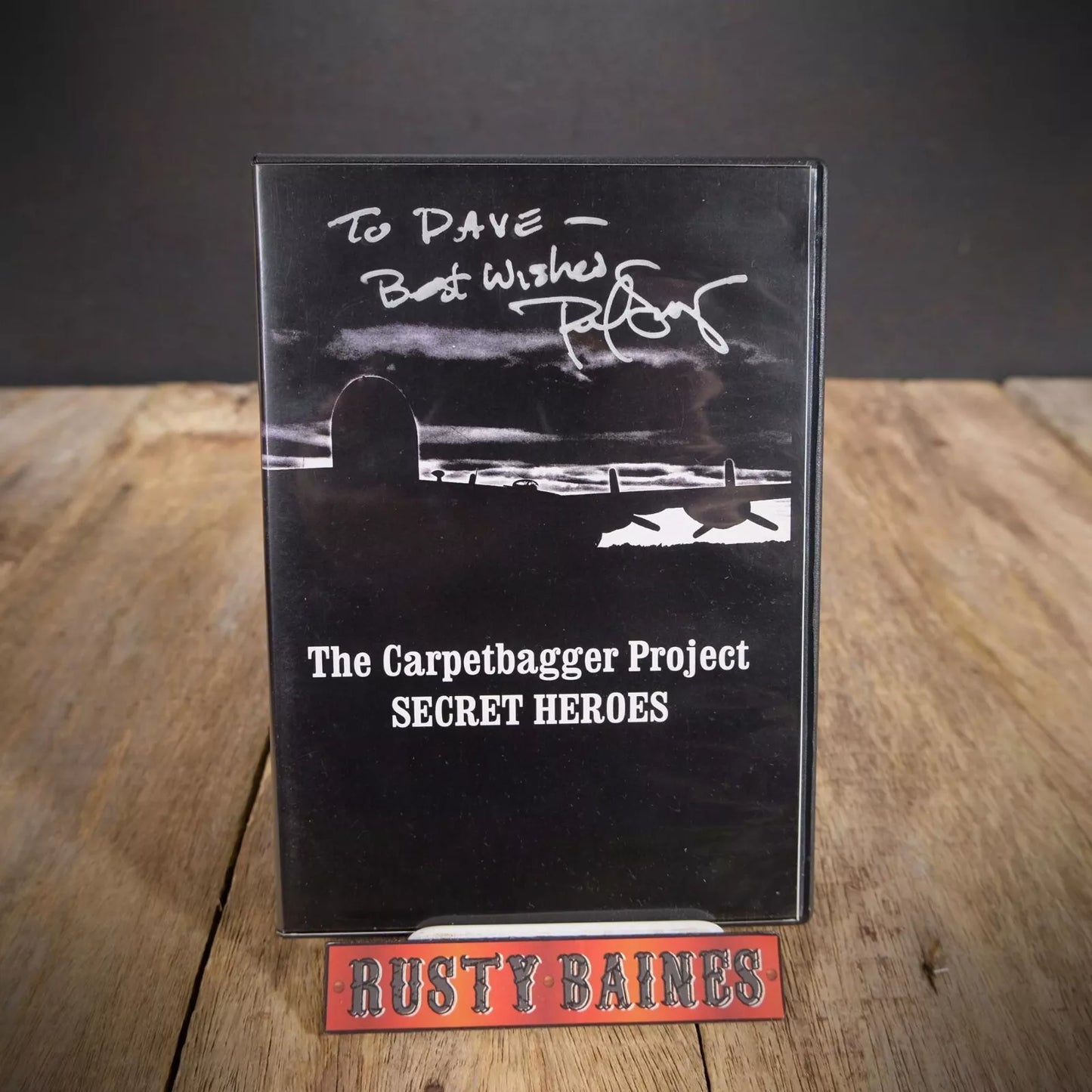 DVD, The Carpetbagger Project Secret Heroes, Signed, WW2 Documentary