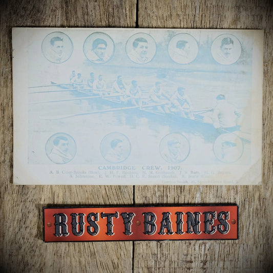 Postcard, Cambridge Rowing Team 1907, Printed