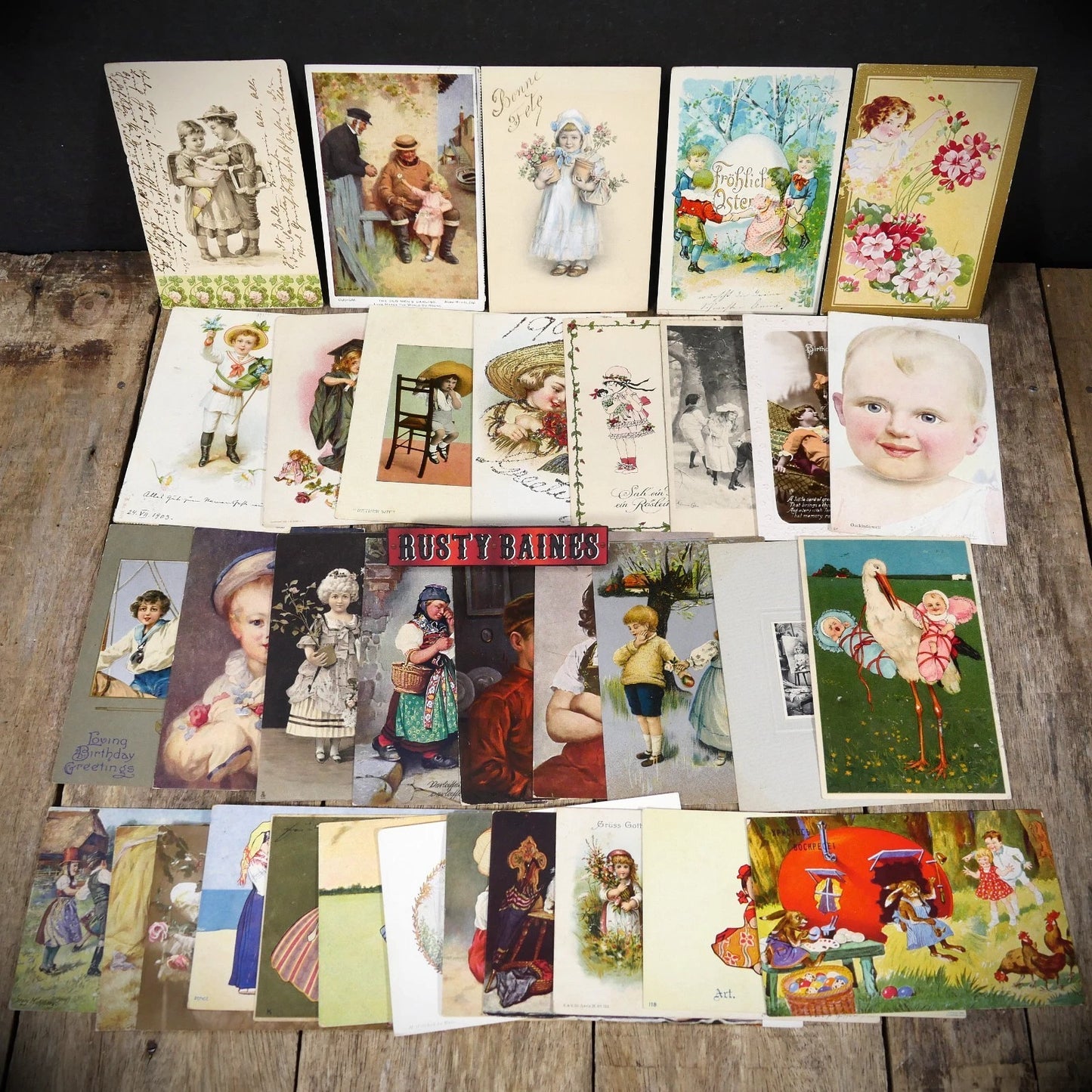 Postcard Bundle, Children's Art/Comic/Greetings, 30+