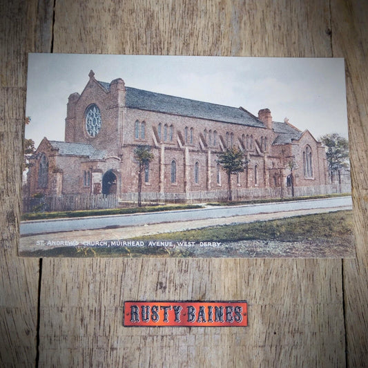 Postcard, Liverpool, West Derby St Andrew's Church, Printed