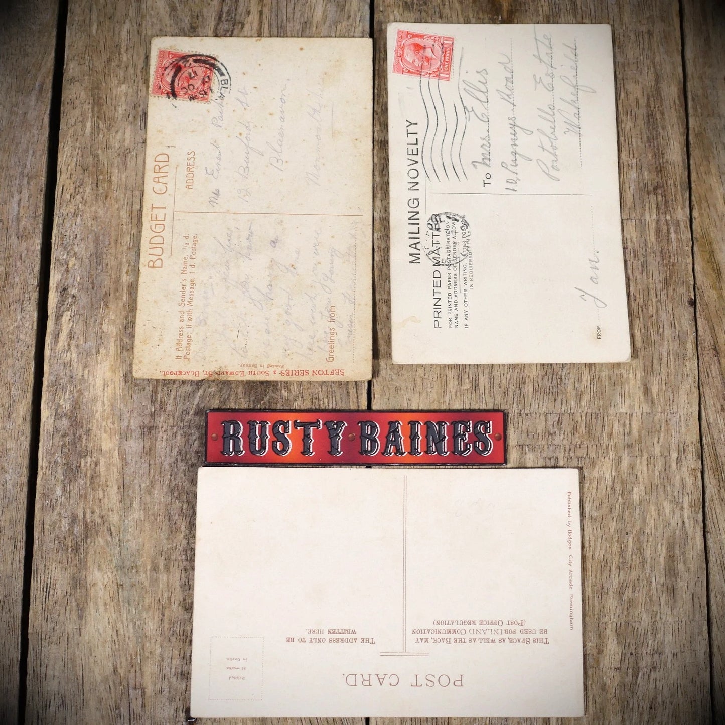 Postcard Bundle, Blackpool Pull-Out (1 missing) Greetings Cherubs