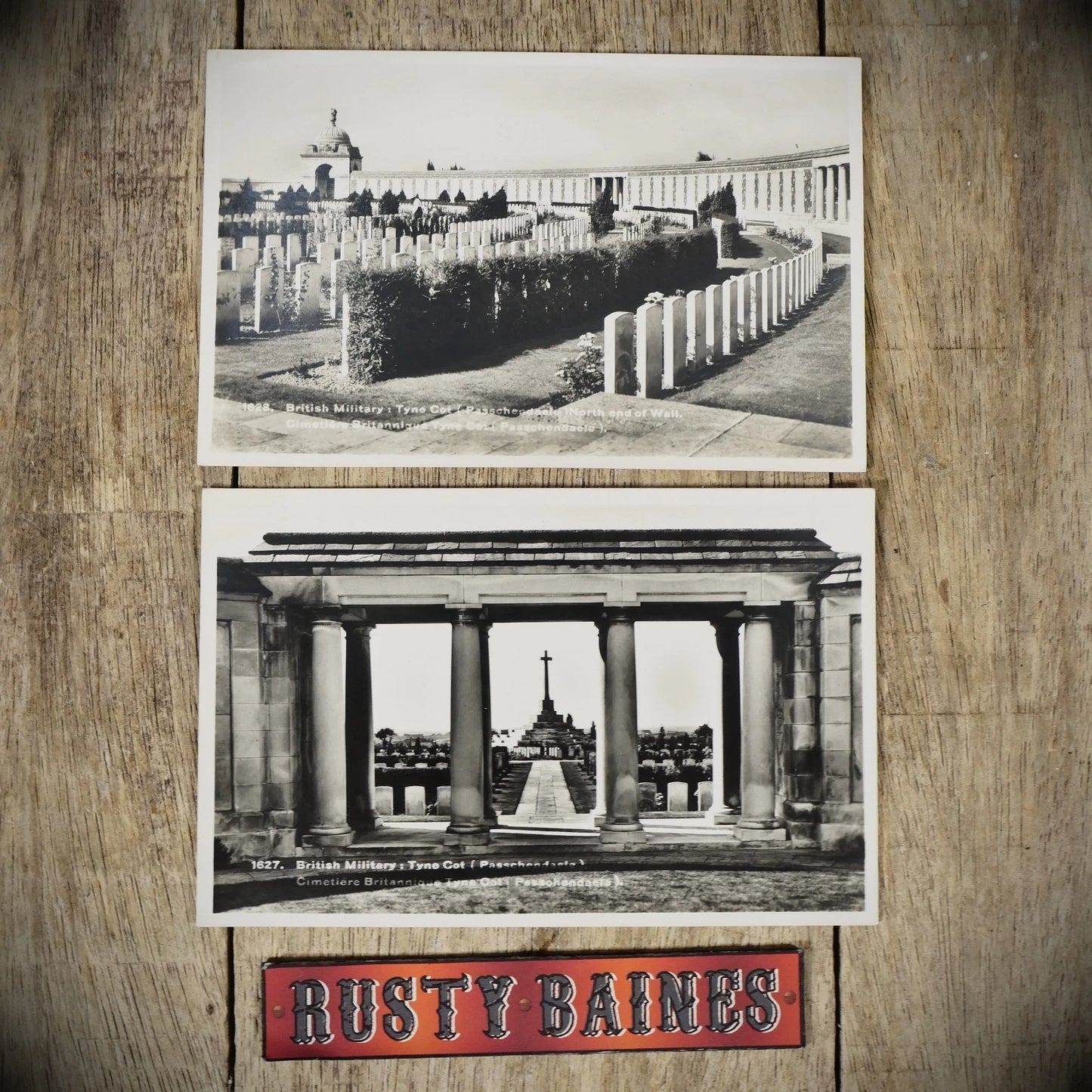 Postcard, Tyne Cot Cemetery War Memorial Passchendaele, Real Photo