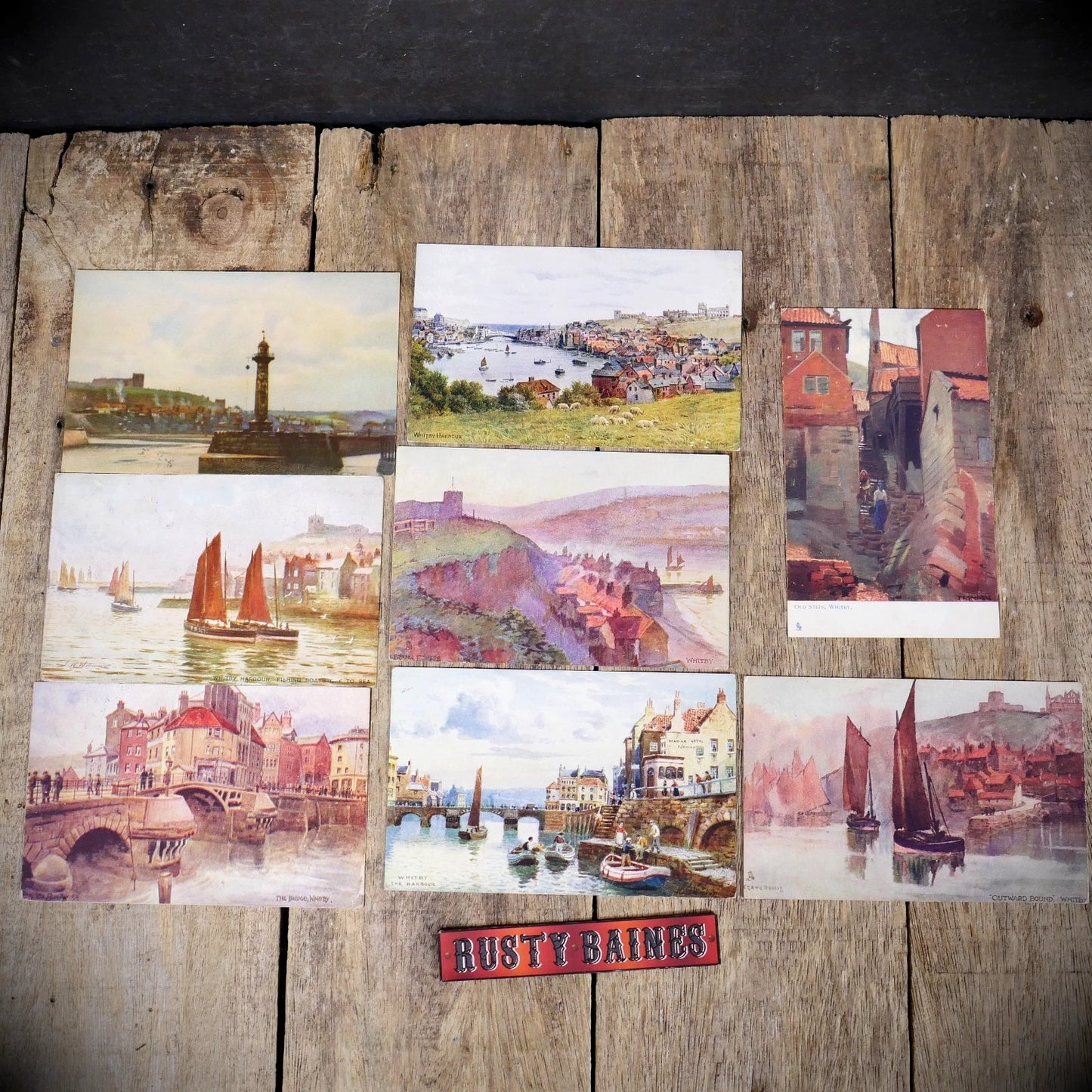 Postcard Bundle, Whitby Yorkshire, Art, Early 1900's
