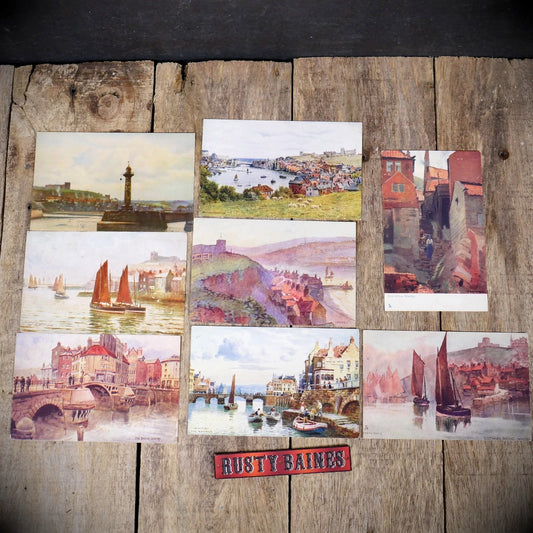 Postcard Bundle, Whitby Yorkshire, Art, Early 1900's