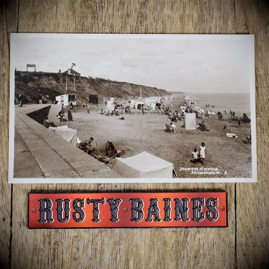 Postcard, Hornsea Beach, Bamforth Real Photo
