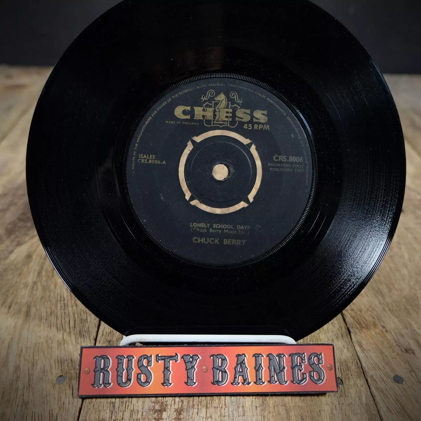 Record 7" Single, Chuck Berry, Lonely School Days, Chess