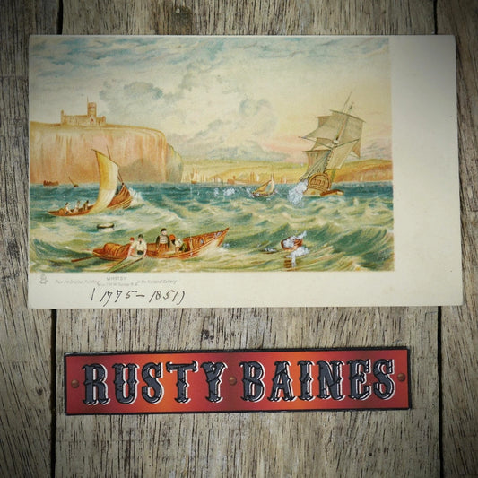 Postcard, Whitby, After JMW Turner, Shipping, Printed
