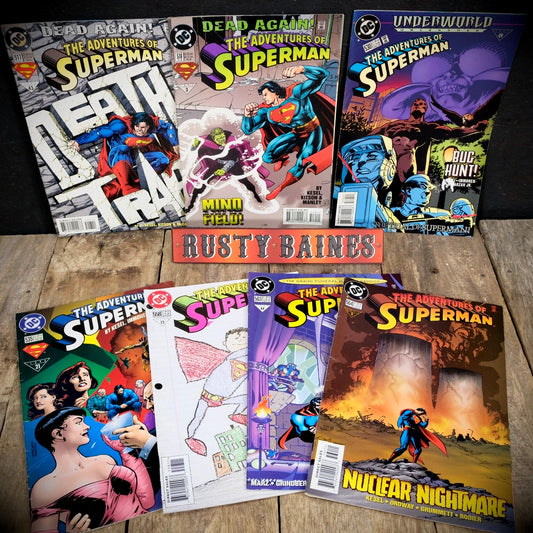 Comic Bundle, DC The Adventures of Superman #517-519-530-535-558-563-564