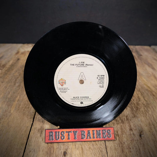 Record 7" Single, Alice Cooper, I Am the Future / Zorro's Ascent