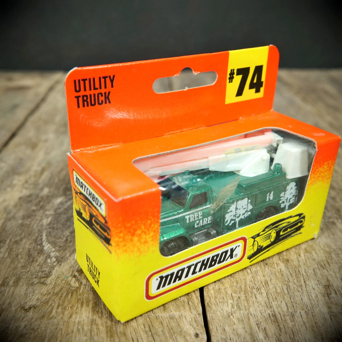 Matchbox, Sealed Box, MB211 #74 U.S. Utility Truck Green, Tree Care/Surgeon