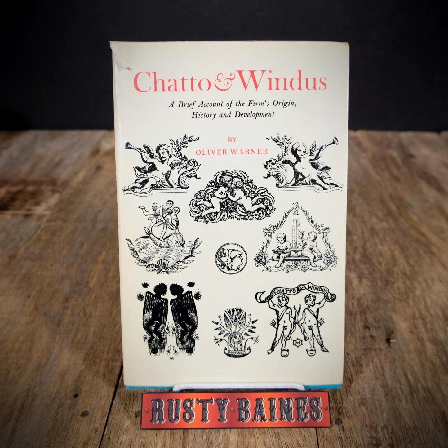 Chatto & Windus Book Publisher History, Oliver Warner, 1973 Hardcover