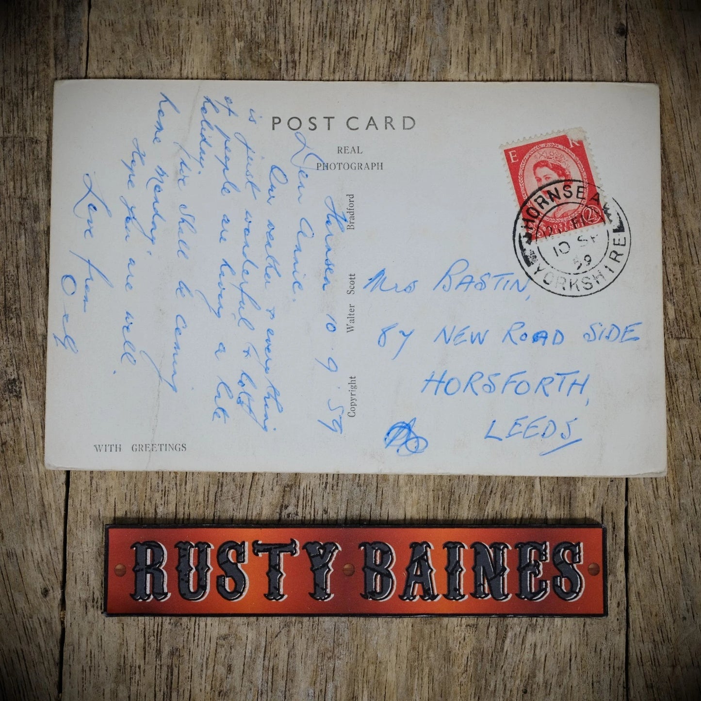 Postcard, Hornsea Granville Court Hotel, 1959, Real Photo