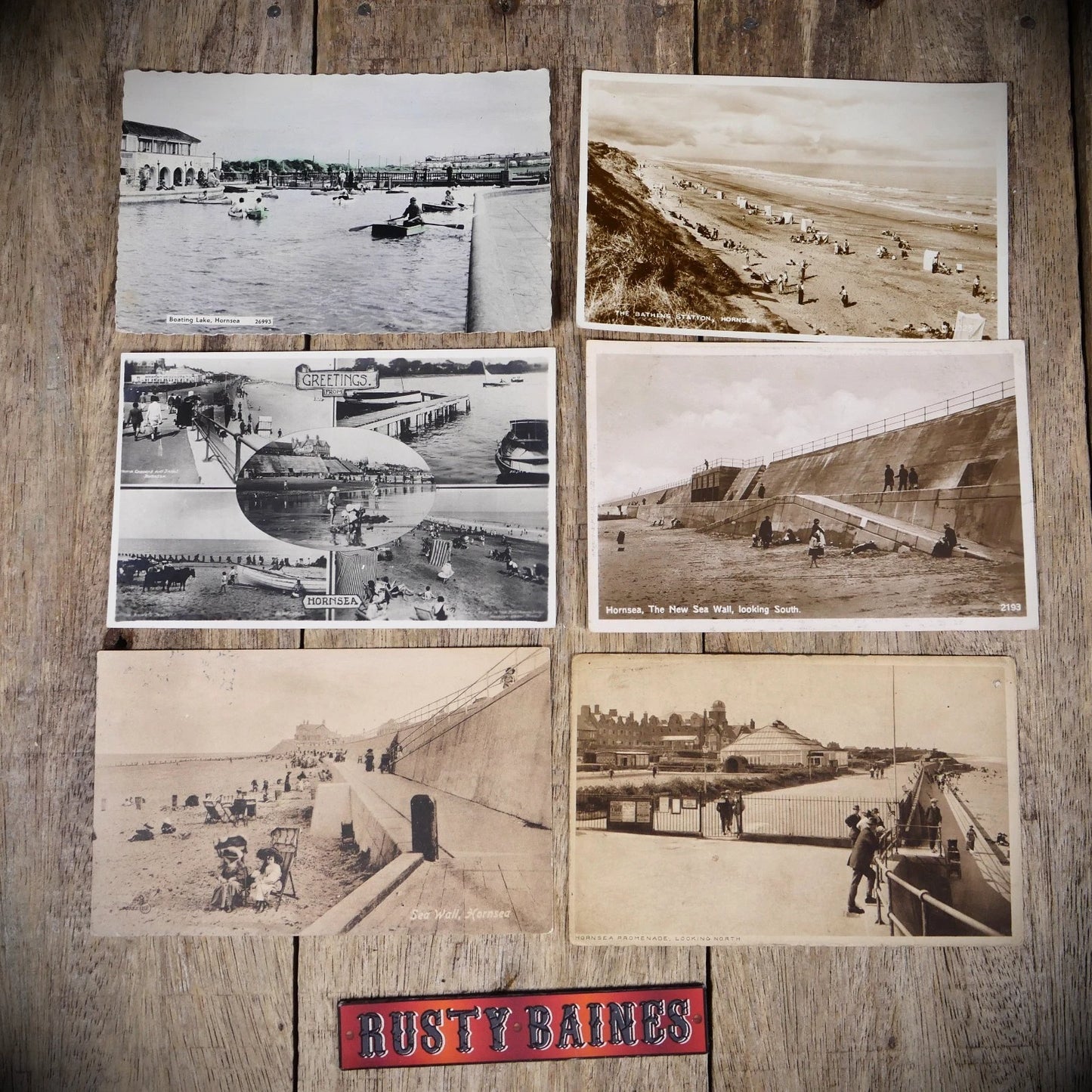 Postcard Bundle, Hornsea Boat Lake/Beach Etc. East Yorkshire