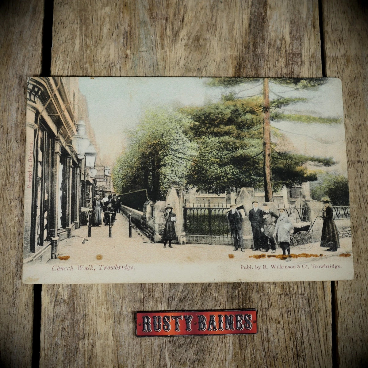 Postcard, Trowbridge, Church Walk 1905, Printed
