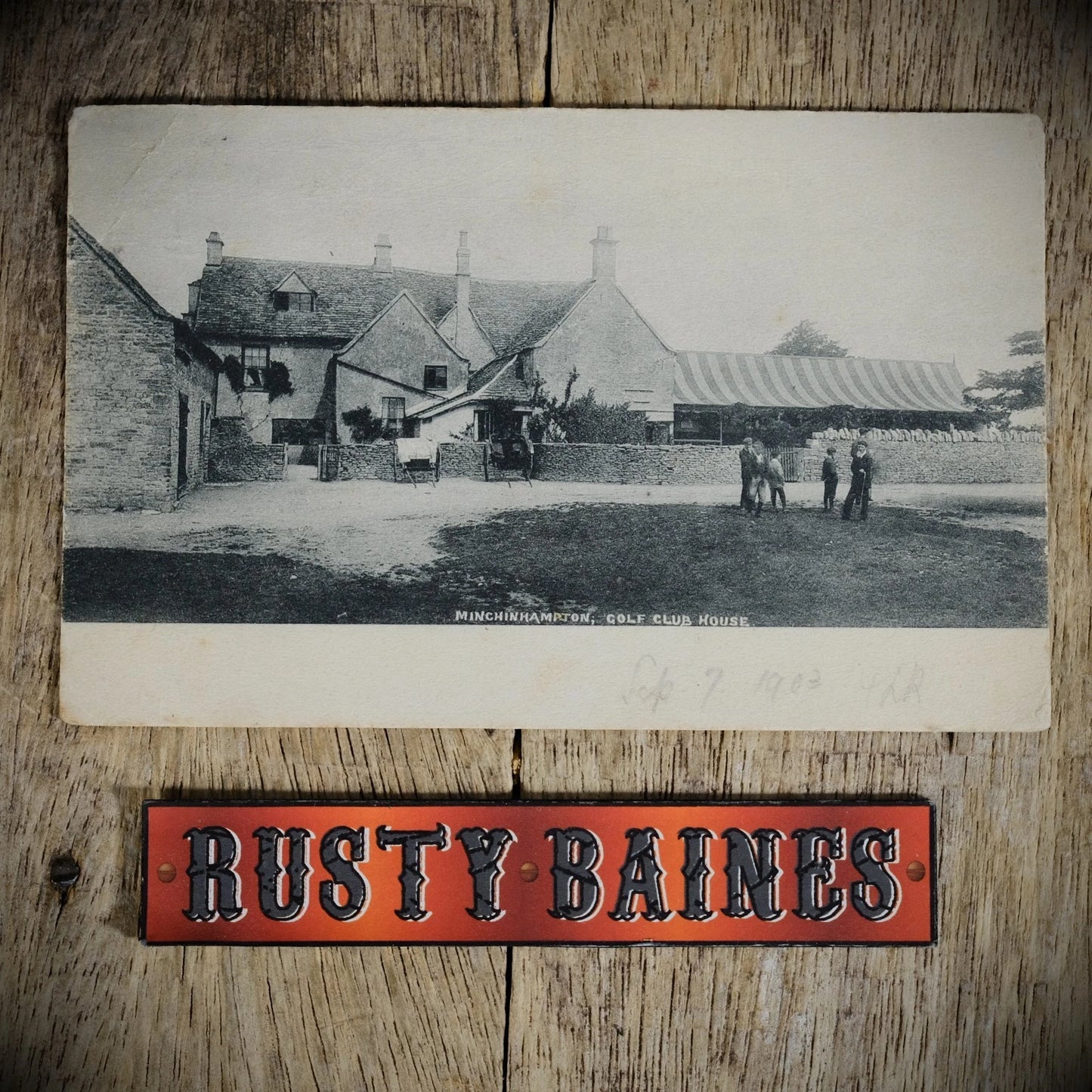 Postcard, Minchinhampton Golf Club House 1903, Stroud, Printed