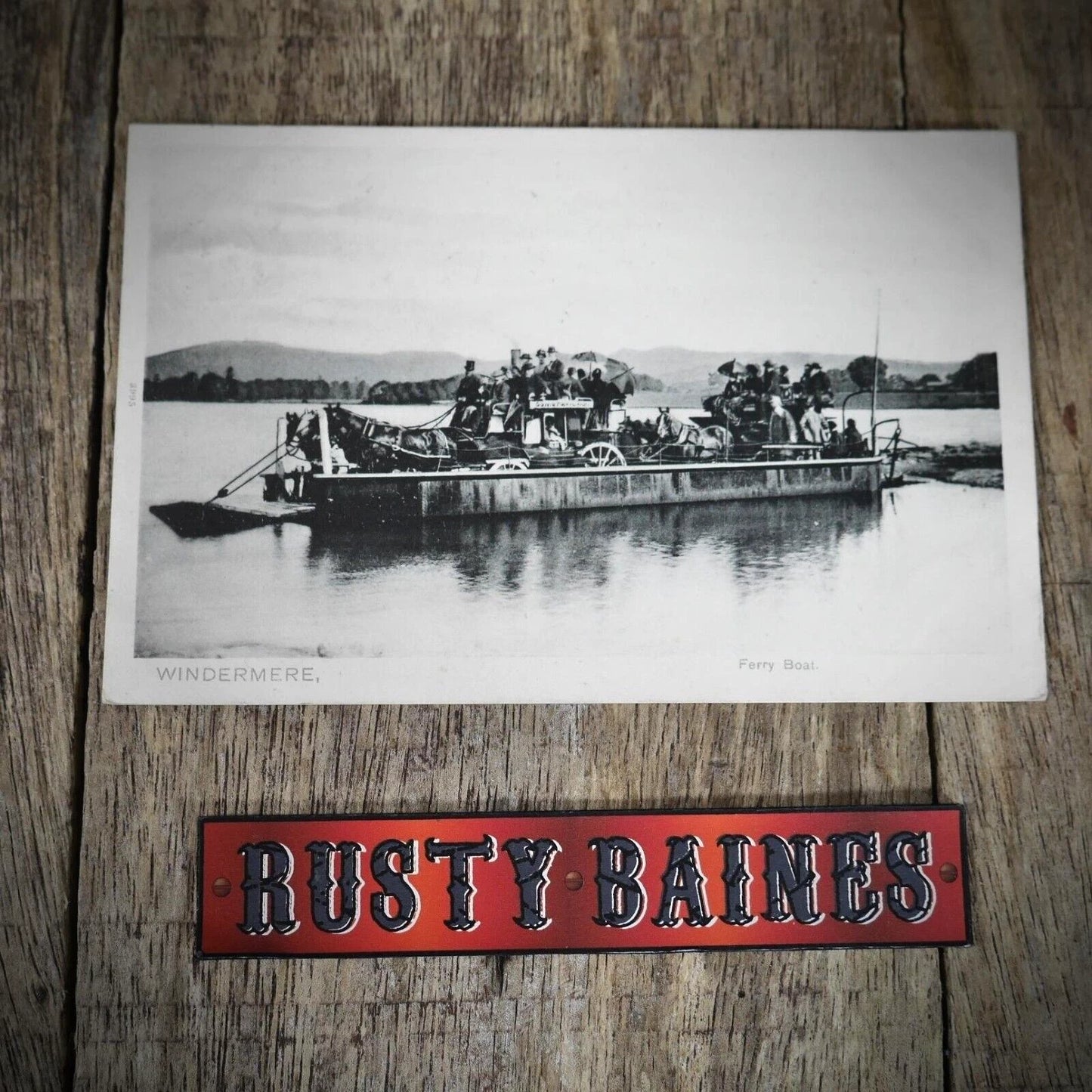Postcard, Windermere Ferry Boat, Horse & Carriage, 1904, Printed