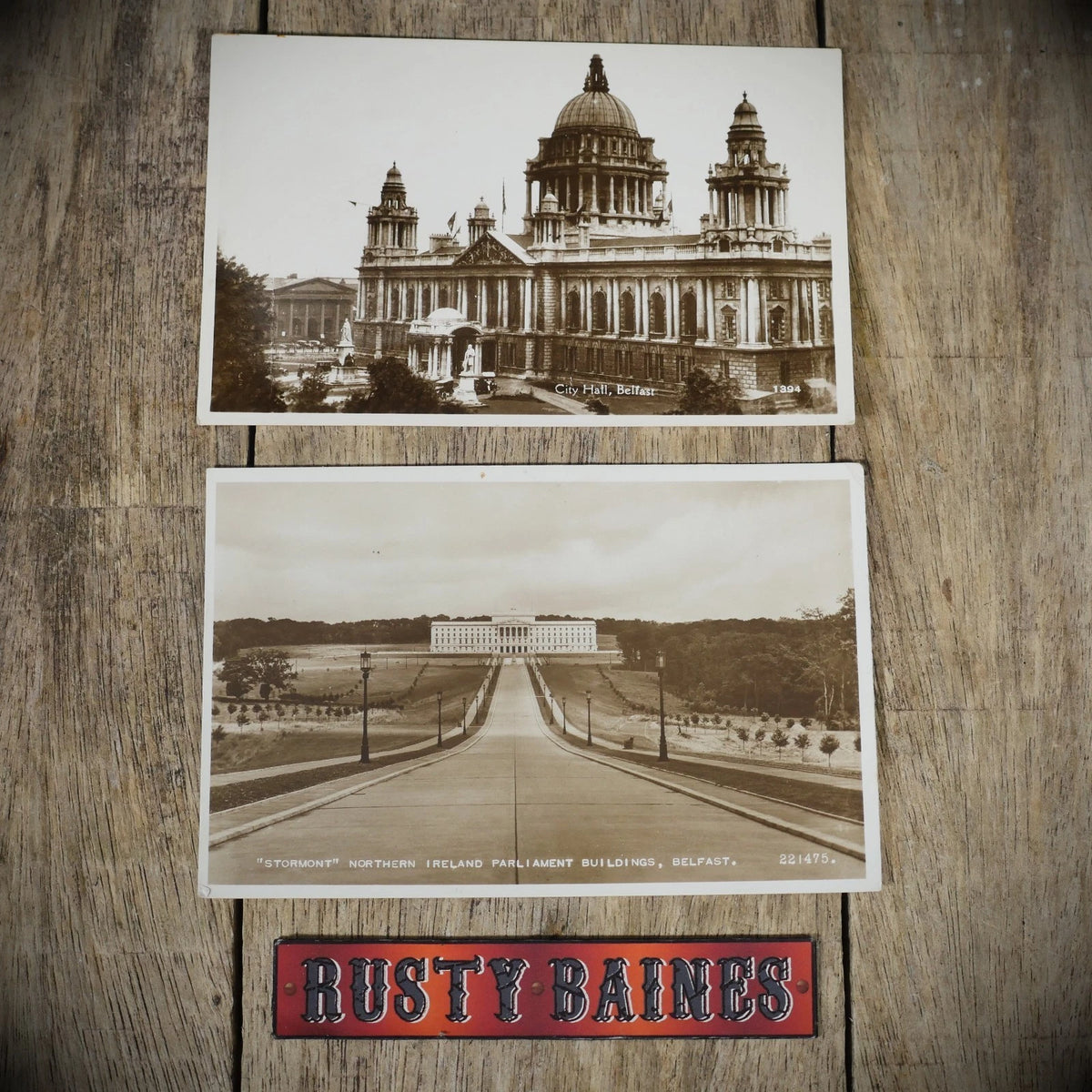 Postcard, Belfast City Hall & Stormont, Real Photo