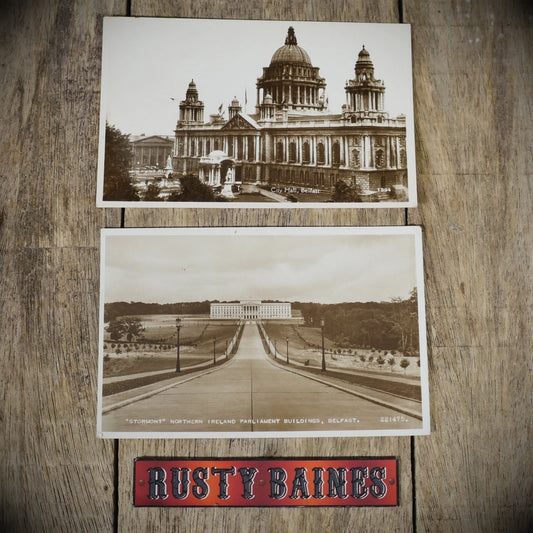 Postcard, Belfast City Hall & Stormont, Real Photo