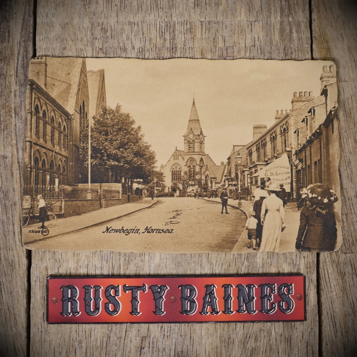 Postcard, Newbigin Hornsea, Early 1900's Street Scene, Printed