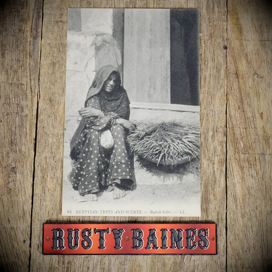 Postcard, LL, Egyptian Woman Trader, Radish Vegetable Seller, Printed