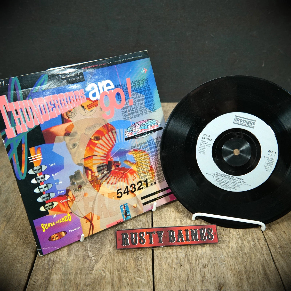 Record 7" Single: Thunderbirds Are Go, MC Parker