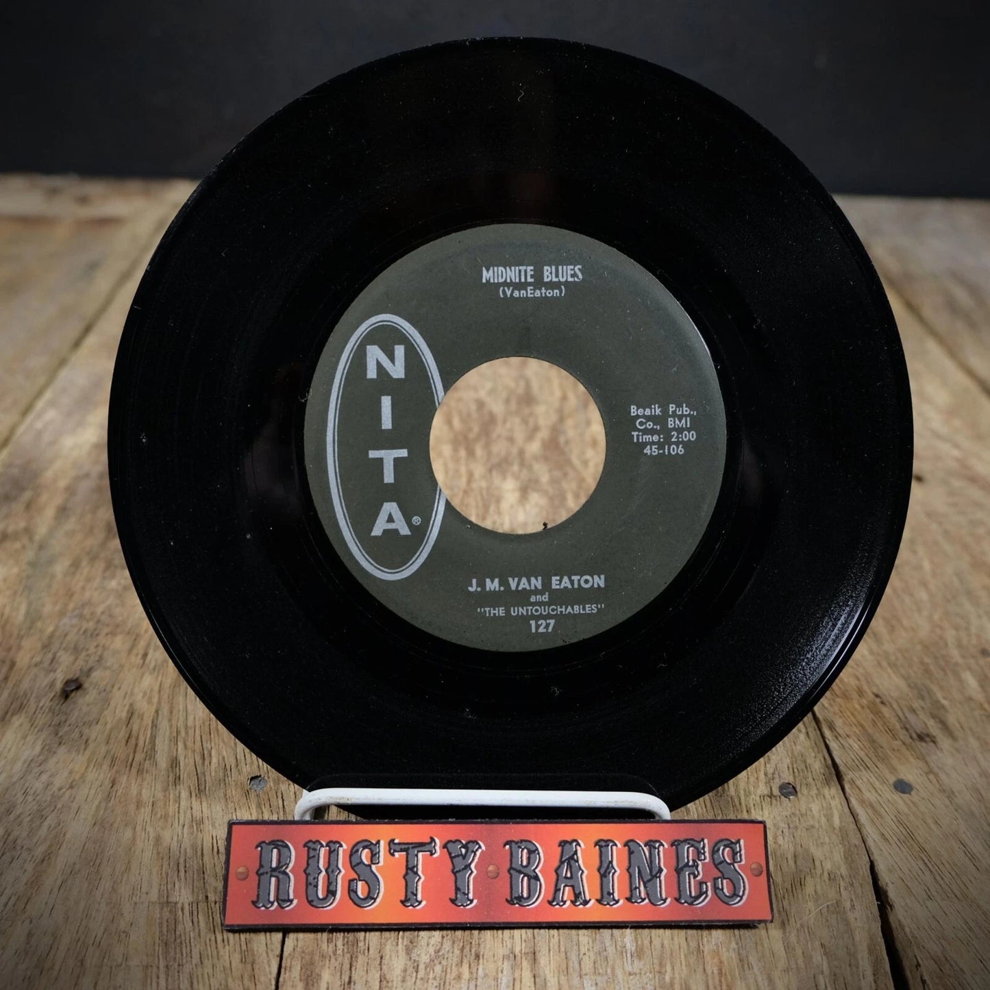 Record 7" Single, J M Van Eaton, Bo Diddley/Midnite Blues