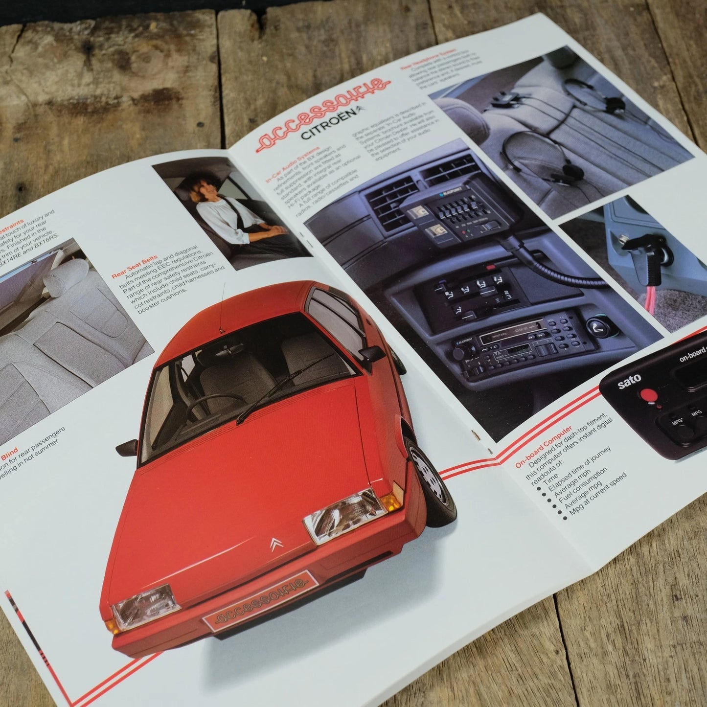 Original Car Brochure, Citroen BX Accessories