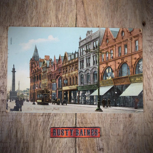 Antique Postcard, Hull, King Edward Street, Printed