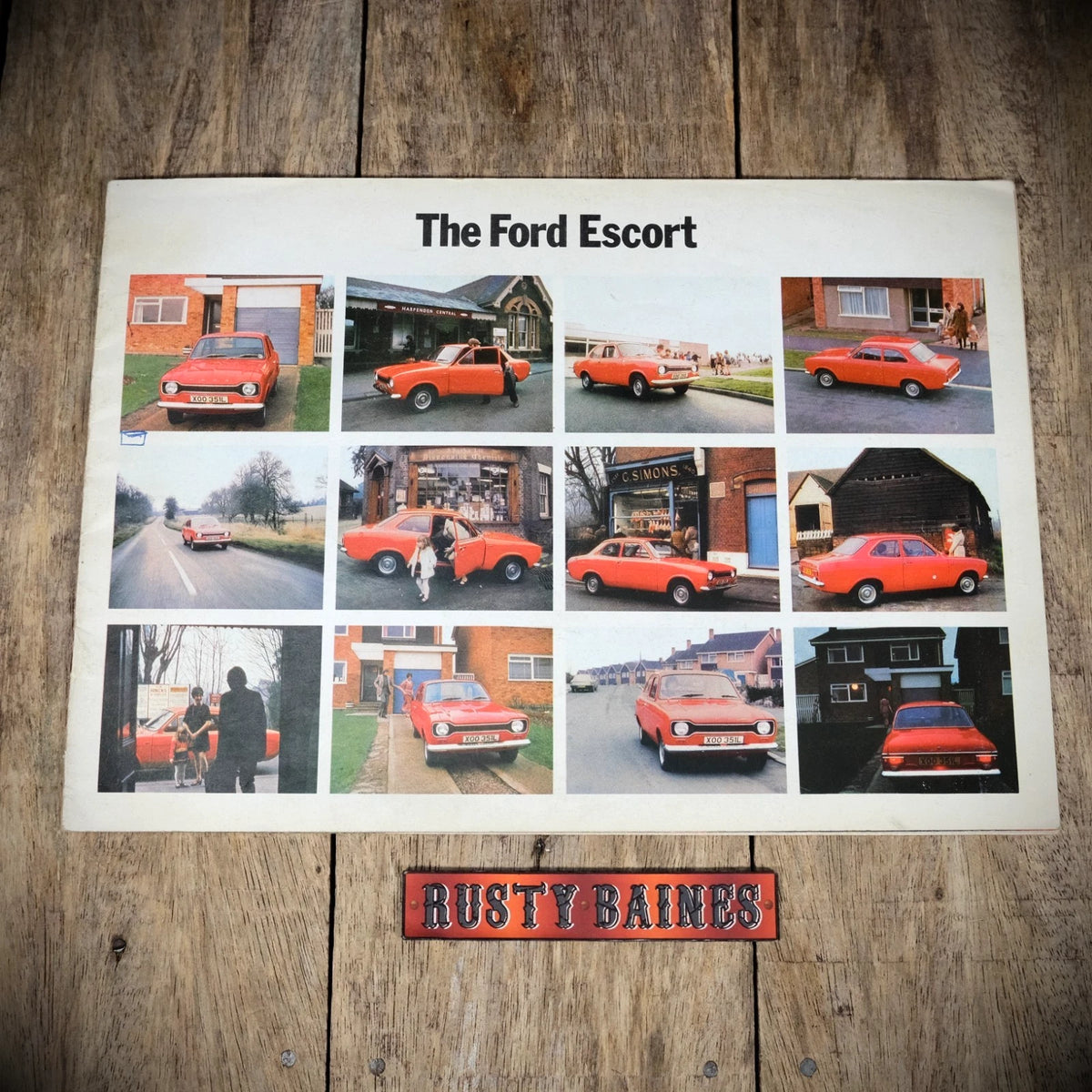 Car Brochure, Ford Escort Mk1 Undated, Saloon/Estate/XL/Sport/GT/XL/L
