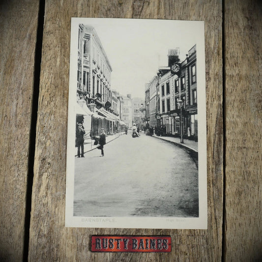 Postcard, Barnstaple High Street, Peacock Brand, Printed