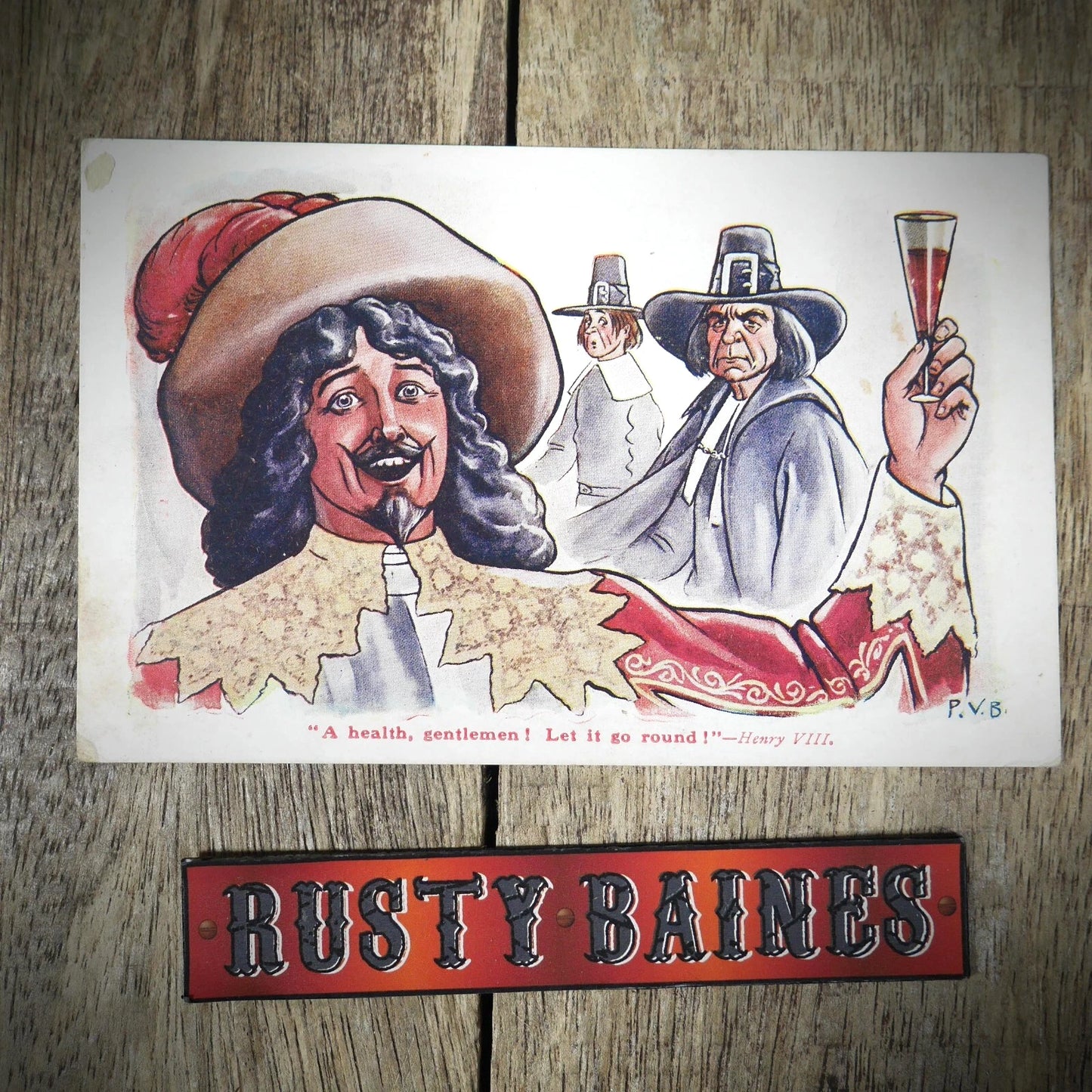 Postcard, Historical Toast, Henry VIII, A Health