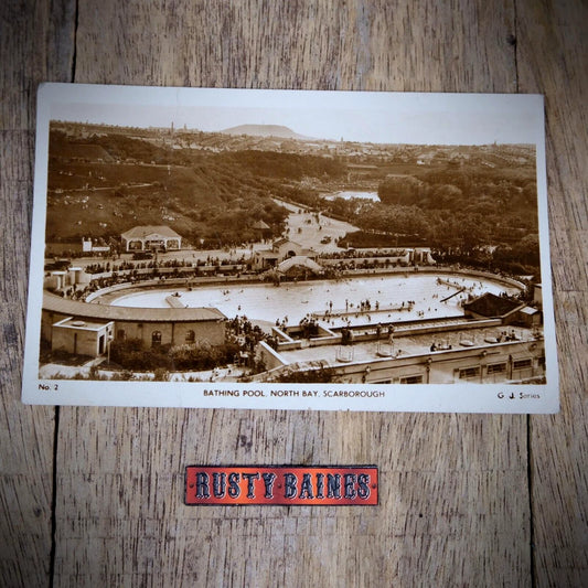 Postcard, Scarborough North Bay Bathing Pool, Real Photo 1950s