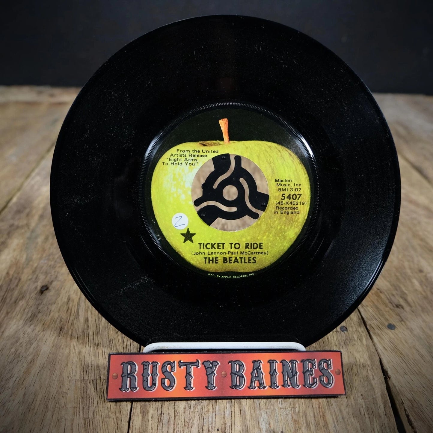 Record 7" Single, The Beatles, Ticket to Ride, Apple