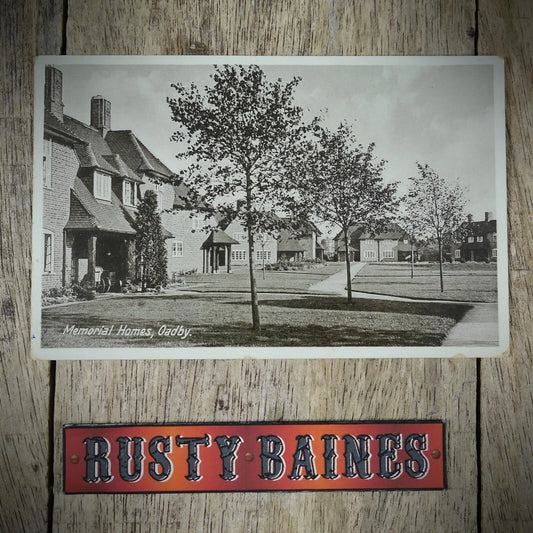 Postcard, Oadby Memorial Homes, Leicestershire, Printed