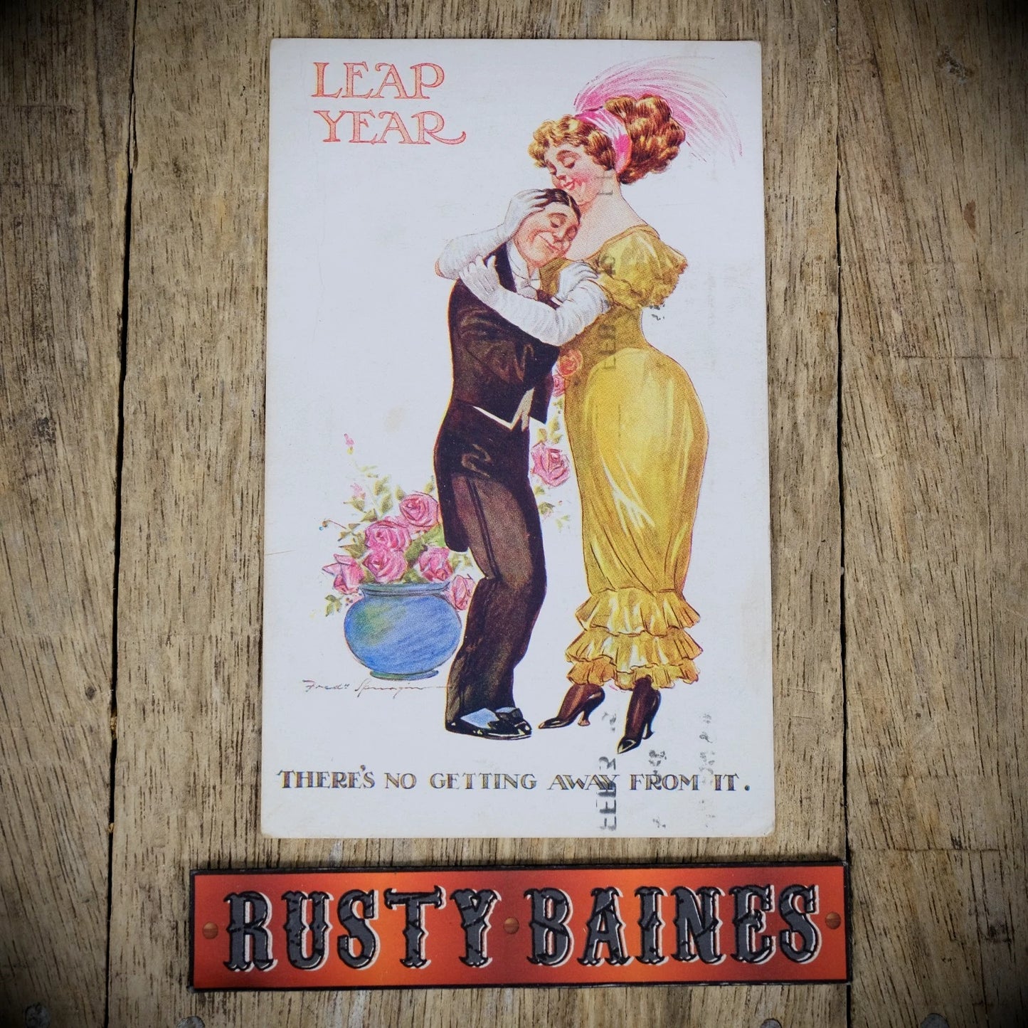 Postcard, Comic, Fred Spurgin, Leap Year, Flirting Flapper Girl Romance