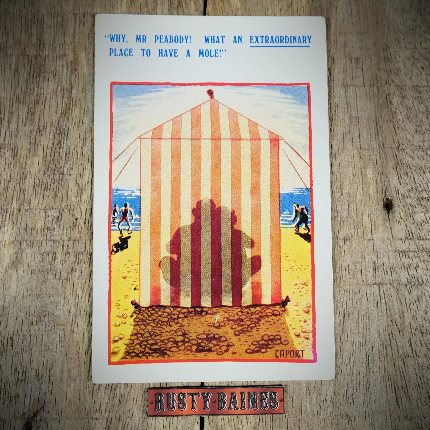 Postcard, Comic/Humour, Beach Tent Silhouette, Innuendo