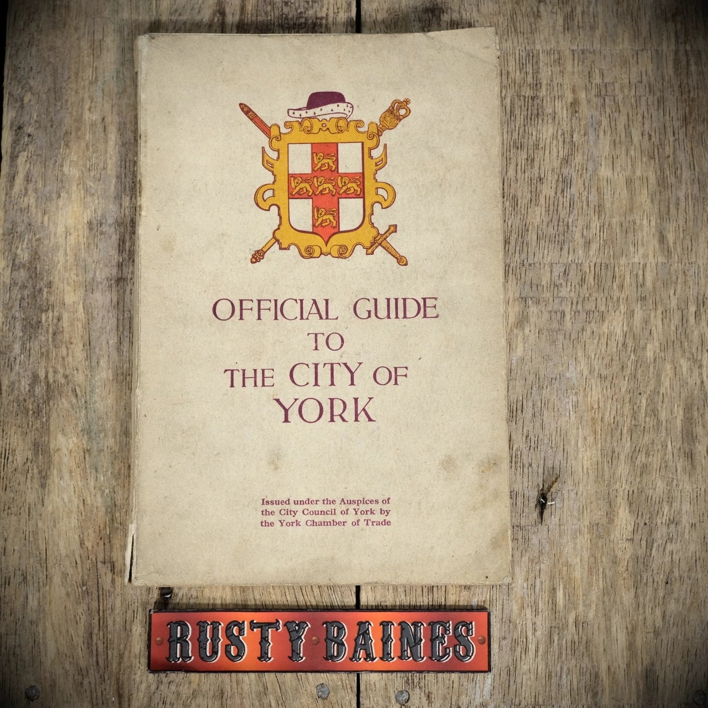 Official Guide to the City of York 1948, Vintage Travel/History Book, Softcover