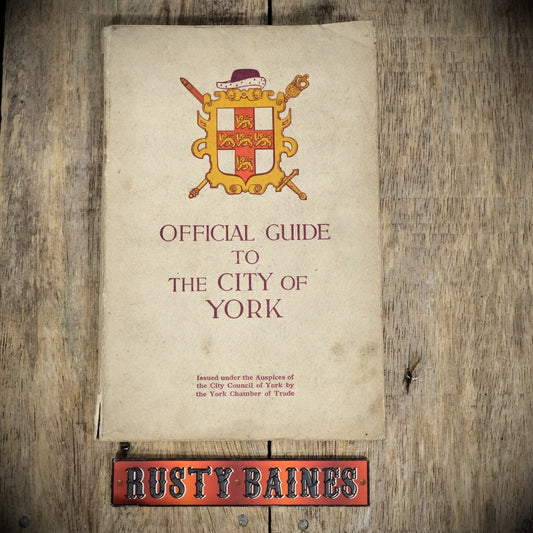 Official Guide to the City of York 1948, Vintage Travel/History Book, Softcover