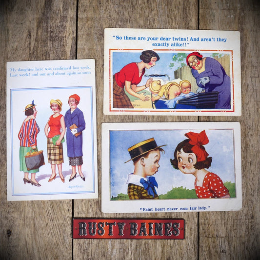 Postcard Bundle, Comic, Donald McGill