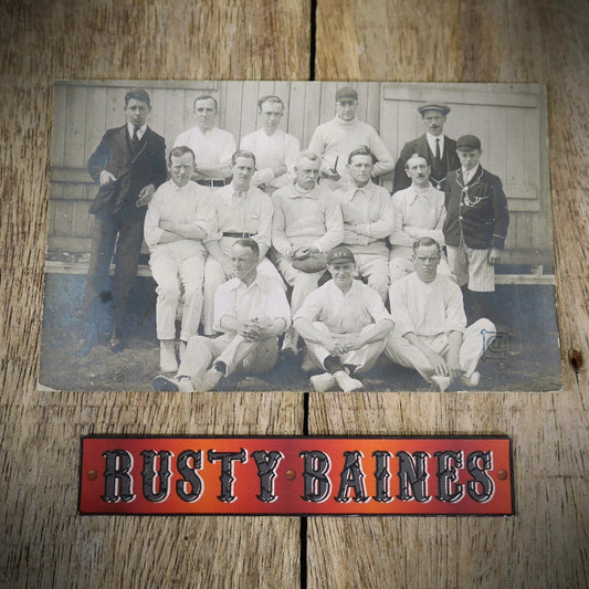 Postcard, Unidentified Cricket Club Team Photo, Real Photo