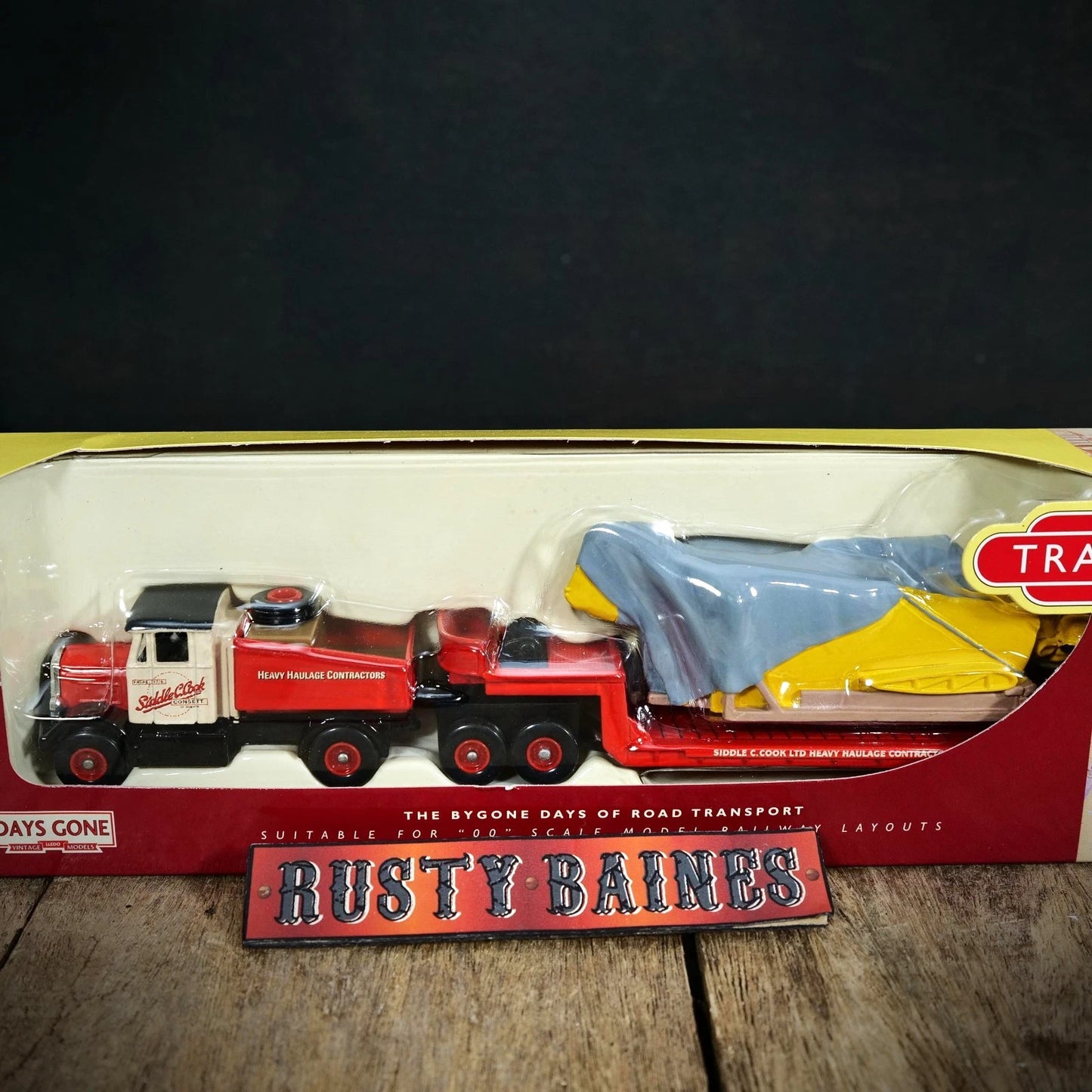 Lledo Trackside Scammell Low Loader & Load, Siddle Cook Haulage, Consett, 1/76