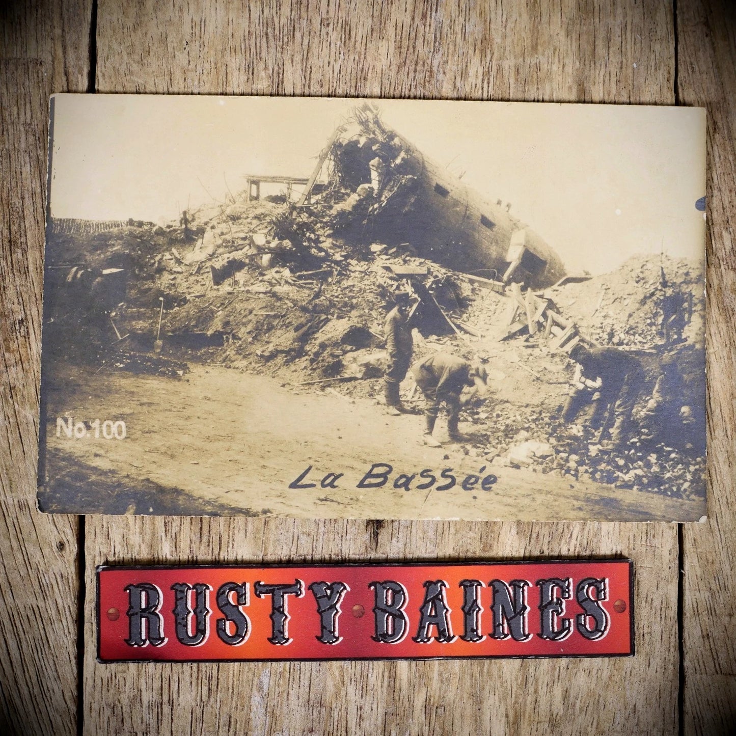 Postcard, La Bassee France WW1 Destruction Shell Damage